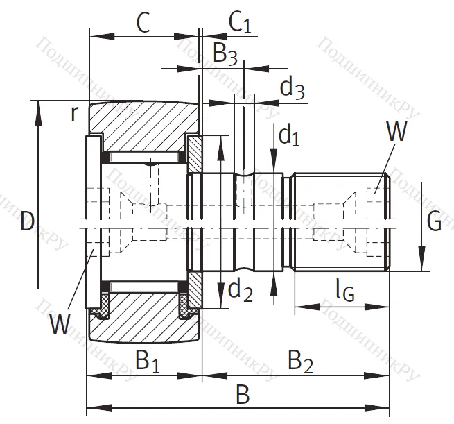 Подшипник KR 32 PP A от производителя  SKF