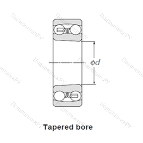 Подшипник шариковый радиальный самоцентрирующийся 1206K