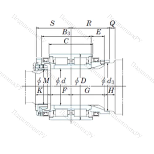 Подшипник роликовый радиальный JB 1356