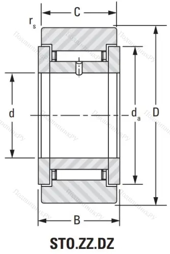 Подшипник STO 35 ZZ DZ от производителя  KOYO
