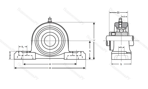 Подшипниковый узел UCP 210 ASAHI в Уфе