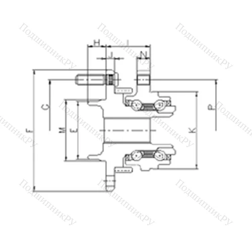 Подшипник шариковый радиально-упорный IJ 133007 от производителя  ILJIN