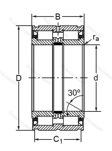 Двухрядный роликовый подшипник SL 04 5015 PP 2NR в Уфе