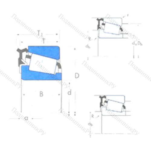 Подшипник роликовый радиально-упорный 13685/13621-13600LA
