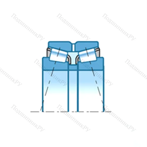 Подшипник роликовый радиально-упорный NA 691/672D