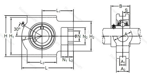 Подшипниковый узел MUCTPL 208 SB в Уфе