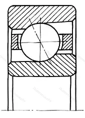 Модификация подшипника 26305К размер 25x62x17