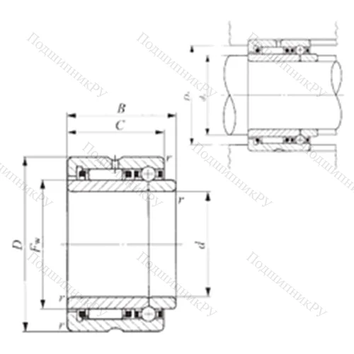 Подшипник комбинированный NATB 5904 от производителя  IKO