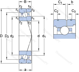 Подшипник 71913 CB/HCP 4AL