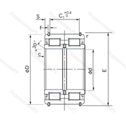 Подшипник роликовый радиальный E 5018NRNT
