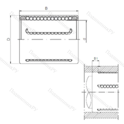 Подшипник шариковый линейный KH 2030PP от производителя  CX
