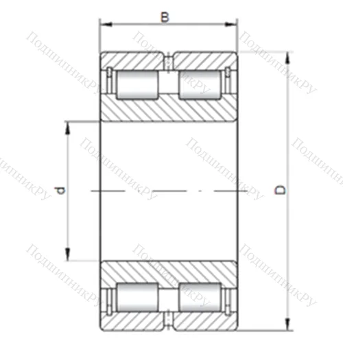 Подшипник роликовый радиальный NNCL 4834 V от производителя  CX