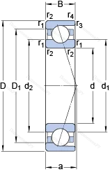 Подшипник 71803 ACD/HCP 4