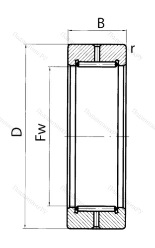 Подшипник RNAV 4005 (4024105 ГОСТ) в Уфе