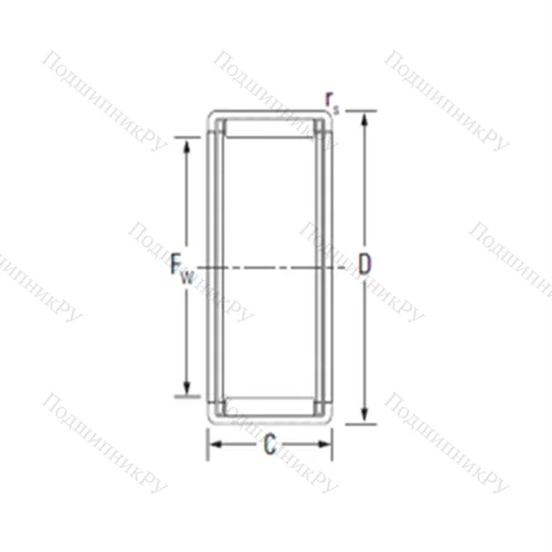Подшипник игольчатый радиальный HK 3516