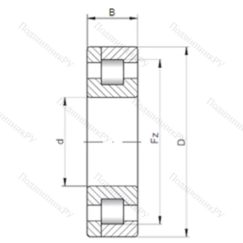 Подшипник роликовый радиальный NP 340