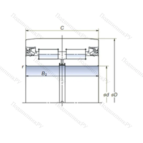 Подшипник роликовый радиальный 2J 120-14 от производителя  NSK Подшипник роликовый радиальный 2J 120-14 от производителя  NSK