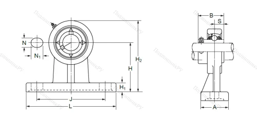 Подшипниковый узел UCPH 208 (UCHP 208) в Уфе