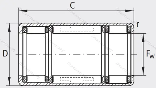 Подшипник обгонной муфты обгонная муфта HFL 2026-L 564 в Уфе