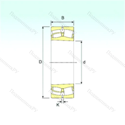 Подшипник роликовый радиальный самоцентрирующийся 241/1000 K 30 от производителя  ISB
