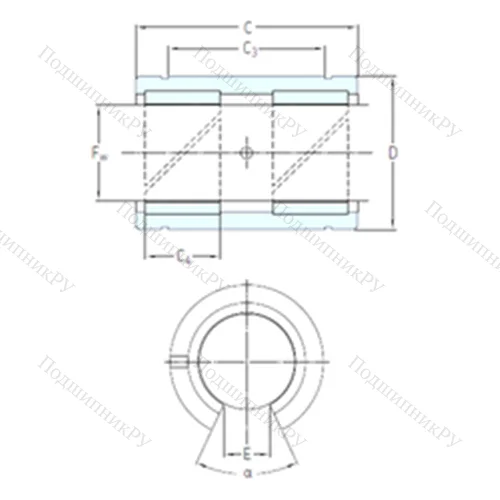 Подшипник скольжения линейный LPAT 12