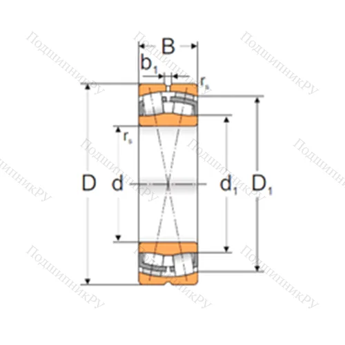 Подшипник роликовый радиальный самоцентрирующийся 22232 W 33