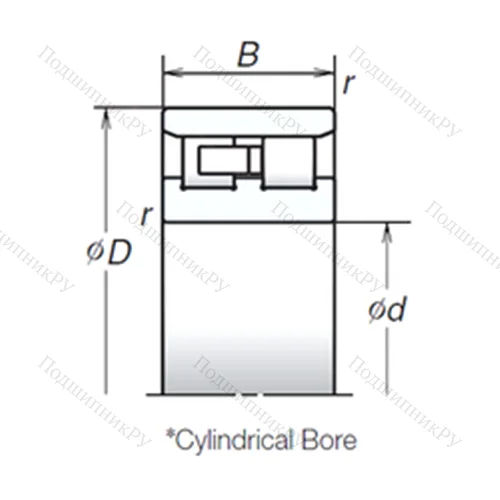 Подшипник роликовый радиальный NN 3016TB