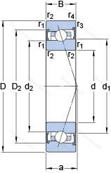 Подшипник S 7006 ACB/P 4A