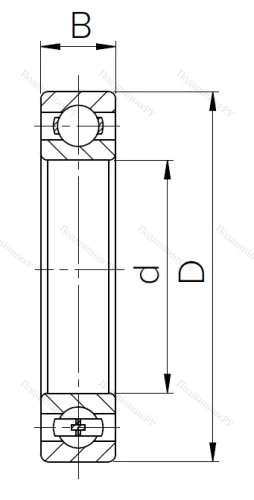 Шариковый однорядный подшипник 120 (6020) в Уфе