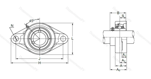 Подшипниковый узел UCFL 205 в Уфе