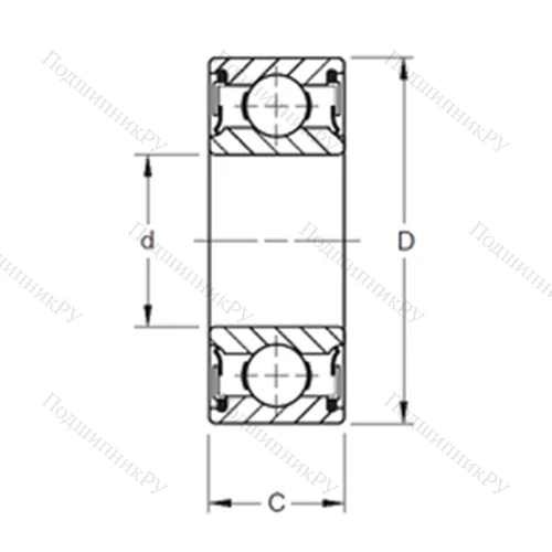 Подшипник шариковый радиальный W 309PP