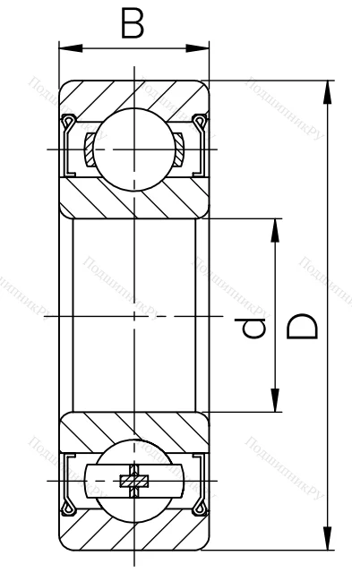 Шариковый однорядный подшипник 80314 (6314 ZZ) в Уфе