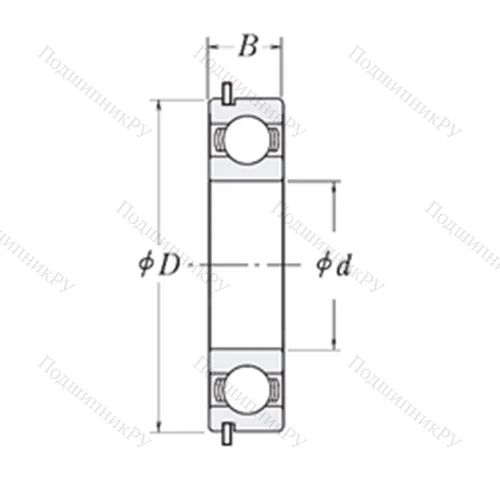 Подшипник шариковый радиальный 6936NR от производителя  CYSD