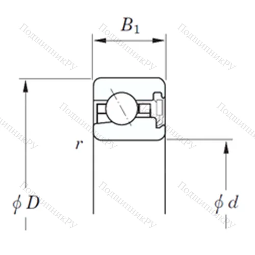 Подшипник шариковый радиально-упорный KJA 060 RD