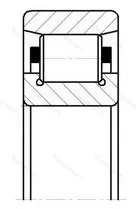 Подшипник  2222 (N 222) размер 110x200x38 от производителя  ГПЗ-3 Подшипник  2222 (N 222) размер 110x200x38 от производителя  ГПЗ-3