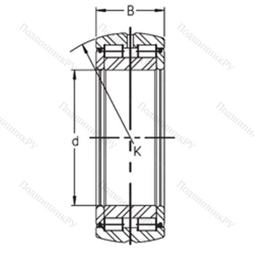 Подшипник роликовый радиальный SL 05 024 E