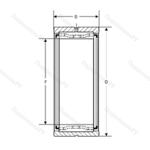 Подшипник игольчатый радиальный MR-14 от производителя  SIGMA