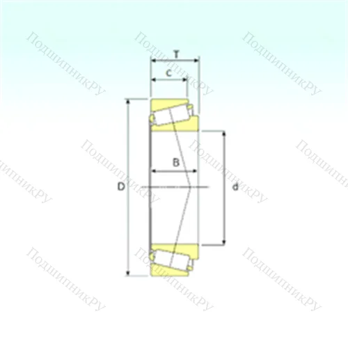 Подшипник роликовый радиально-упорный LM 102949/910 от производителя  ISB