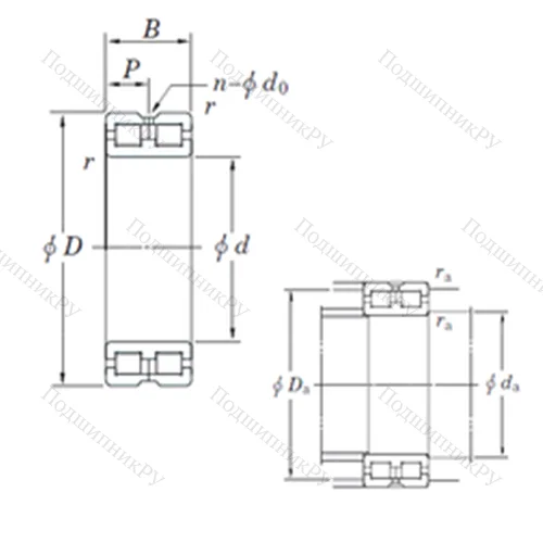Подшипник роликовый радиальный DC 4940AVW