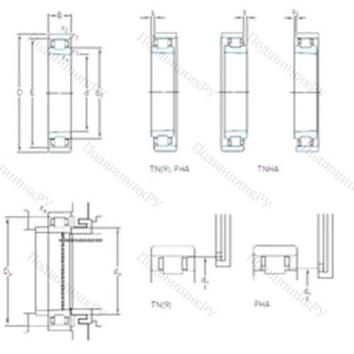 Подшипник роликовый радиальный N 1015 KTN/HC 5SP от производителя  SKF
