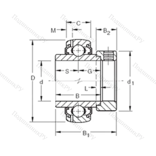 Подшипник шариковый радиальный G 1103KLLB