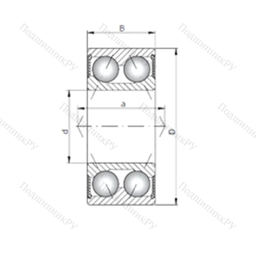 Подшипник шариковый радиально-упорный 3215-2RS от производителя  CRAFT