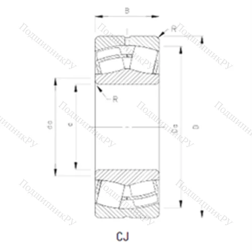 Подшипник роликовый радиальный самоцентрирующийся 22319CJ