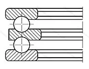 Подшипник  52215 (38215) размер 60x110x47 от производителя  SKF