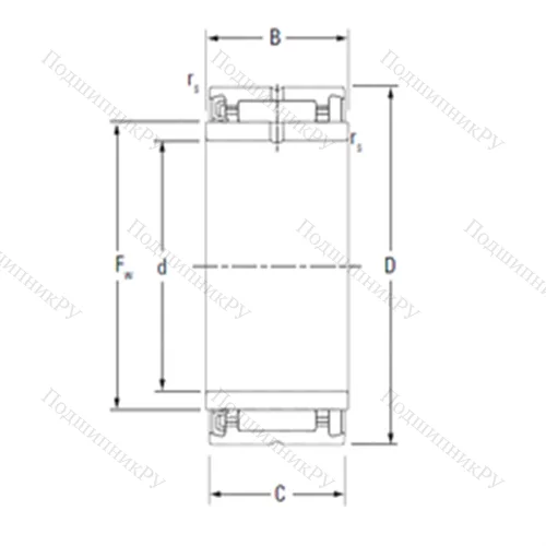 Подшипник игольчатый радиальный NA 4905RS от производителя  KOYO