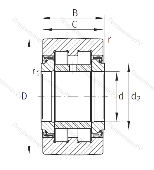 Подшипник PWTR 2052 2RS XL