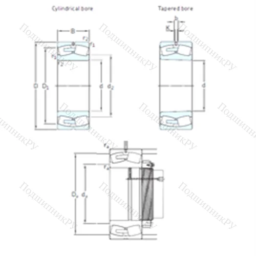 Подшипник роликовый радиальный самоцентрирующийся 240/850ECAK 30/W 33 от производителя  SKF