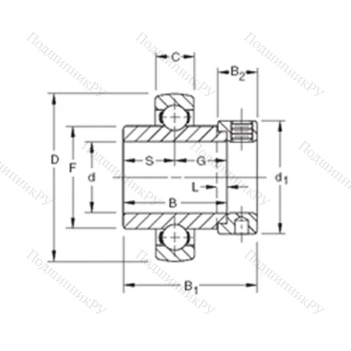 Подшипник шариковый радиальный SM 1102KB