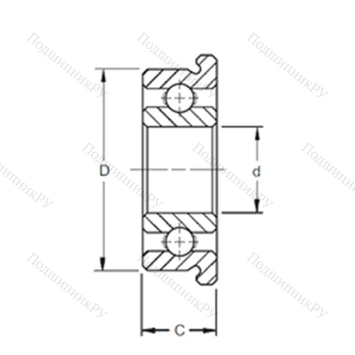 Подшипник шариковый радиальный F 634 от производителя  ZEN