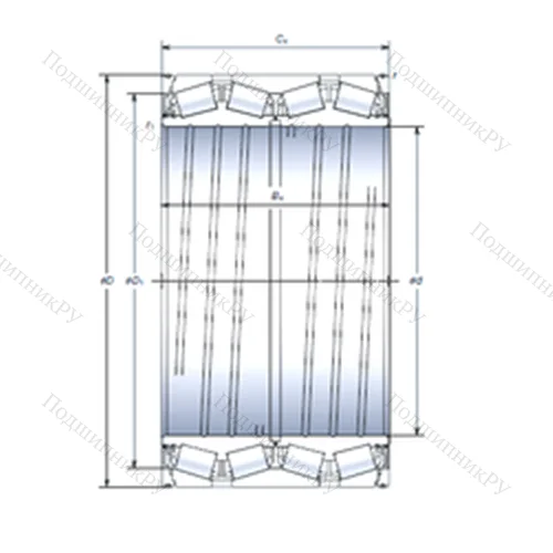 Подшипник роликовый радиально-упорный STF 317KVS 4251Eg